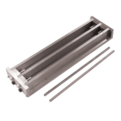 [B-01-200-0097] Molde doble para prismas de 25 x 25 x 285 mm, ASTM C151 y UNE 7207