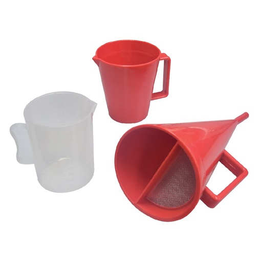 [B-01-200-0099] Embudo Marsh de plástico para viscosidad de fluidos de perforación, ISO 10414-1 y API 13B-1