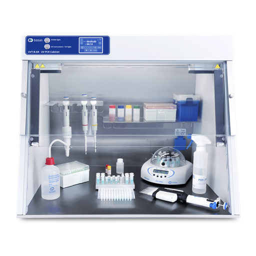 [BS-040109-A20] UVT-B-AR - Caja de limpieza UV para ADN/ARN (pantalla táctil y toma integrada; sin mesa)