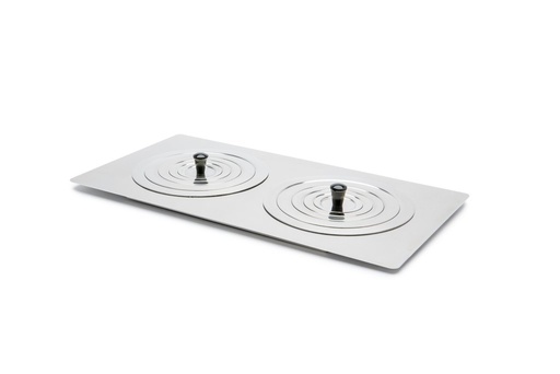 [LF6] Lid flat stainless steel with ring set for SAP2S/5, JBN5, JBA5 and SBB AQUA 5 PLUS.  2 ring sets