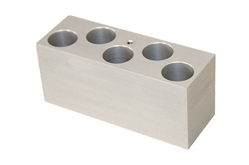 [QB-24] Interchangeable block for QBD & QBH for 5 x Ø 24mm tubes & disposable universal bottles