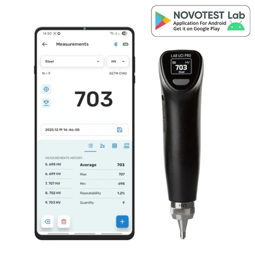 Durometro inalambrico NOVOTEST Lab UCI Pro NOVOTEST
