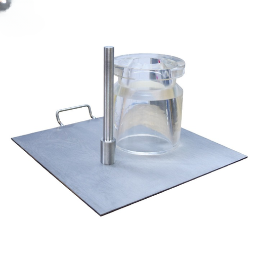 [B-01-200-0253] Mini cono de asentamiento de acrílico transparente, 151 mm de altura