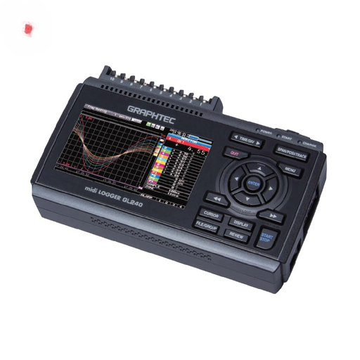 [B-01-200-0673] Registrador de datos Graphtec de 10 canales con pantalla color 4,3 pulgadas