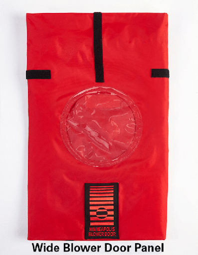 [ACCSNYLPWI] Panel Ancho de Nylon Rojo 1 Agujero para Blower Door™