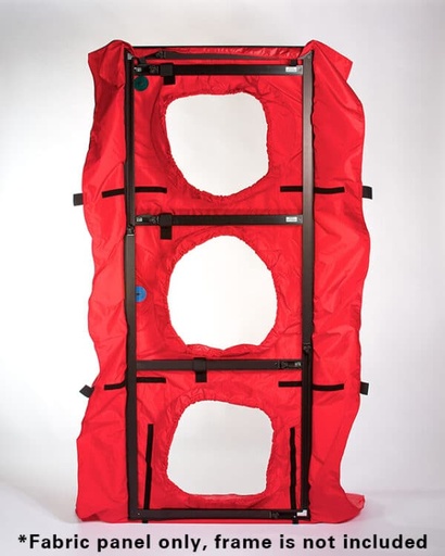 [ACCSNYLP3H] Panel de Nylon Rojo 3 Agujeros para Blower Door™