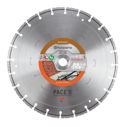 [529663903] Husqvarna Tacti-Cut S35S 14" discos diamantados - PACE serie, 350mm x 25.4mm