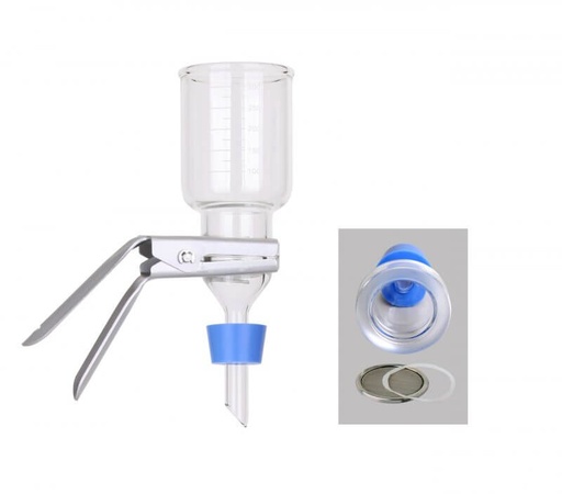 [167120-33] Portafiltro de 300 mL con soporte de acero inoxidable