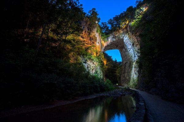 puente natural de piedra caliza virginia