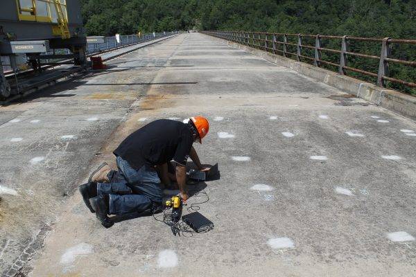 ensayos no destructivos para un estudio detallado del estado del puente