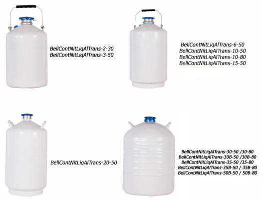 Contenedor de nitrogeno liquido para almacenamiento y transporte 2L a 50L portada