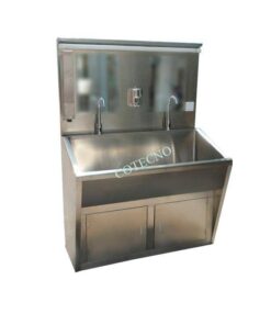 Double person hospital hand washing sink B-01-12-10-000111