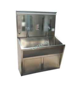 Double person hospital hand washing sink B-01-12-10-000106