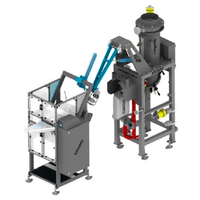 Ensacadora saco valvula por fluidificacion para productos muy finos 1