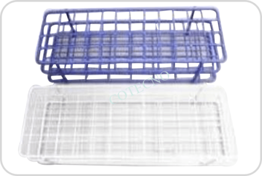 Gradilla de alambre plastificado con asas para 20 tubos de 15 17 mm BellGraDeAlaPla-20x15