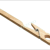 Pinza de madera para tubos hasta 25 mm. diam.largo 15 cm. BellGraDeAlaPla-72