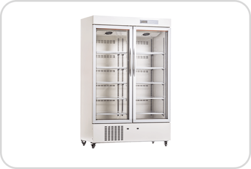 Refrigerador medico de doble puerta