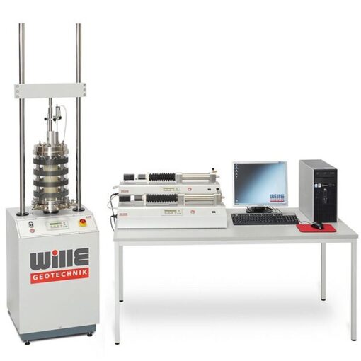 servo pneumatic static and cyclic triaxial testing system