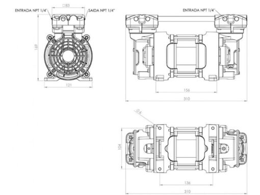 BC2P 94 Bomba de vacio BC2P-94 / CN