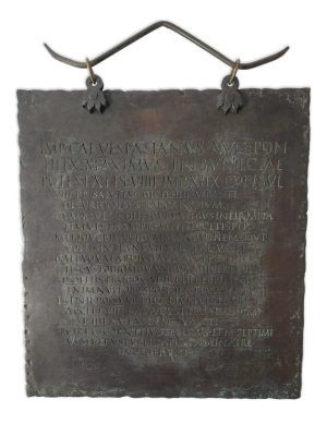 placa bronce flavia sabora