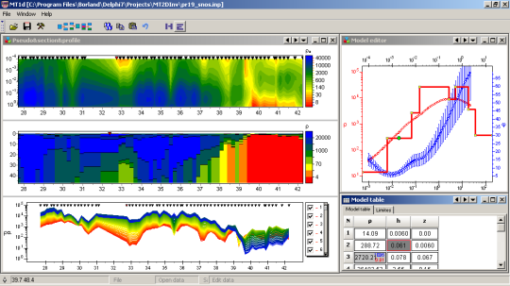 ZondMT1d interpretacion de datos 1D MT AMT RMT fuente controlada ZondMT1d