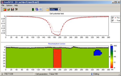 ZondSP2d — Autopotencial 2D GeoDevice-ZondSP2d