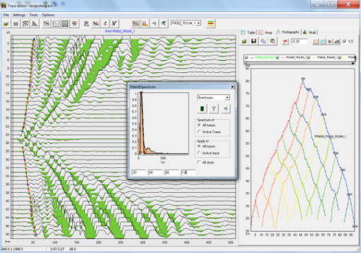 ZondST2d — 2D seismic data processing and interpretation software GeoDevice-ZondST2d