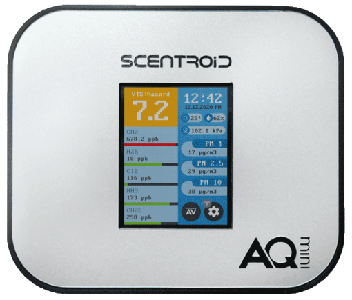 Solución compacta de monitoreo de la calidad del aire interior - AQmini